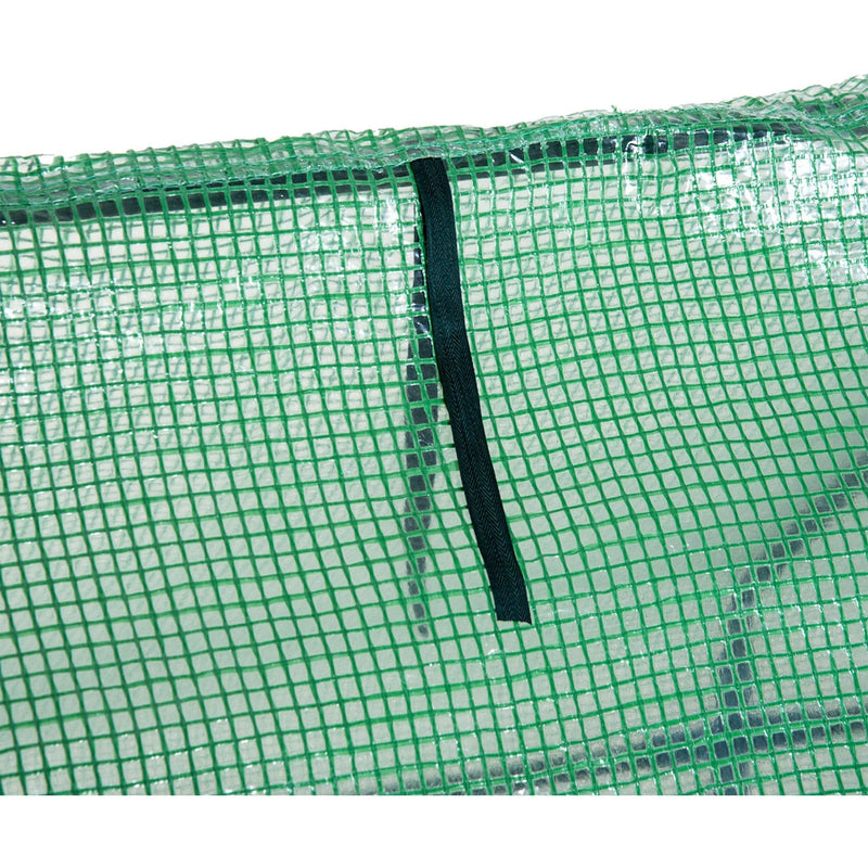 Small Greenhouse Polytunnel, Steel Frame, 270x90x90cm