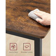 Vasagle 4 Person Dining Table, Black and Brown - Perfect for smaller spaces