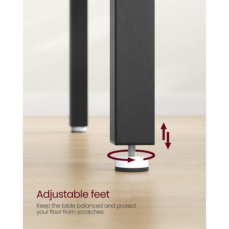 Vasagle 4 Person Dining Table, Black and Brown - Perfect for smaller spaces