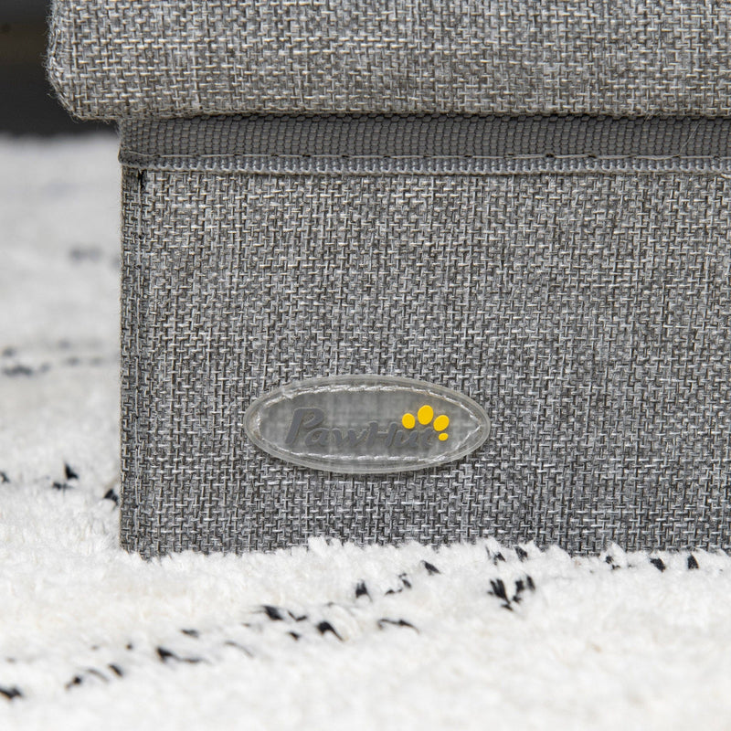 Pet Steps With Storage, 3 Steps, Grey