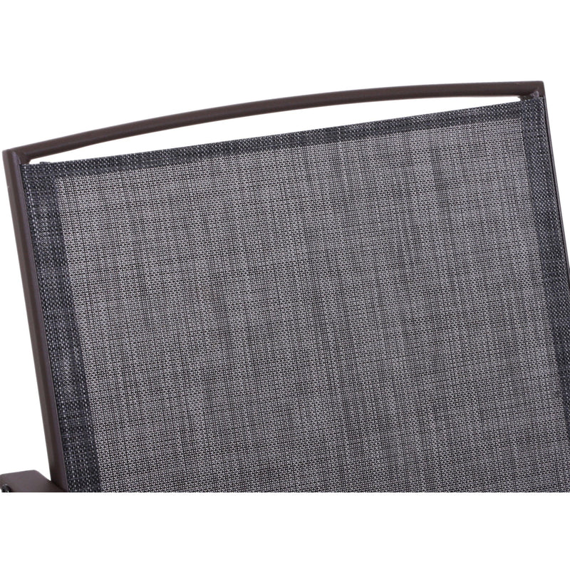 Bistro Set With Glider Chairs, Black