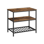 Vasagle Industrial Style Kitchen Island With Worktop