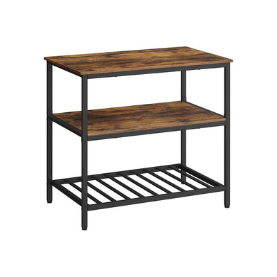 Vasagle Industrial Style Kitchen Island With Worktop