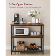 Vasagle Industrial Style Kitchen Island With Worktop