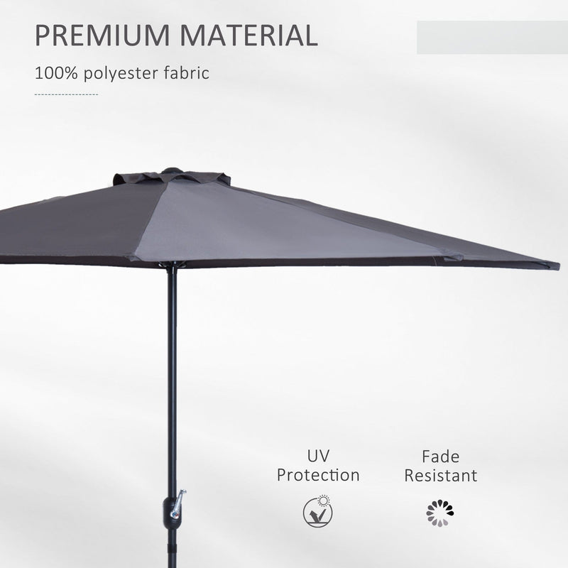 3m Half Parasol Umbrella - No Base