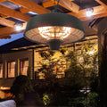 1000/2500W Ceiling Mounted Infrared Outdoor Halogen Heater Outsunny