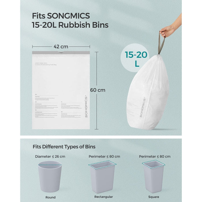 Songmics 20L Bin Liners (Liner Code 020A01)