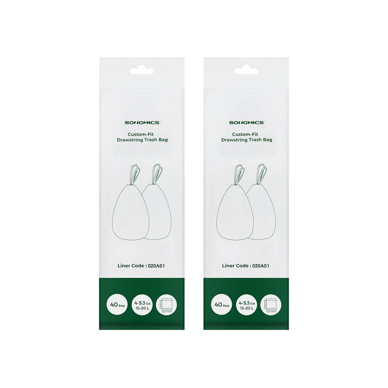 15-20L Kitchen Bin Liners, Pack Of 80 (Liner Code 020A01)