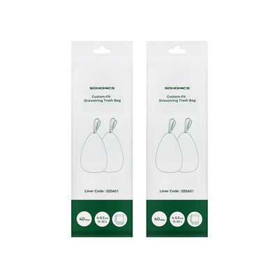 15-20L Kitchen Bin Liners, Pack Of 80 (Liner Code 020A01) Songmics