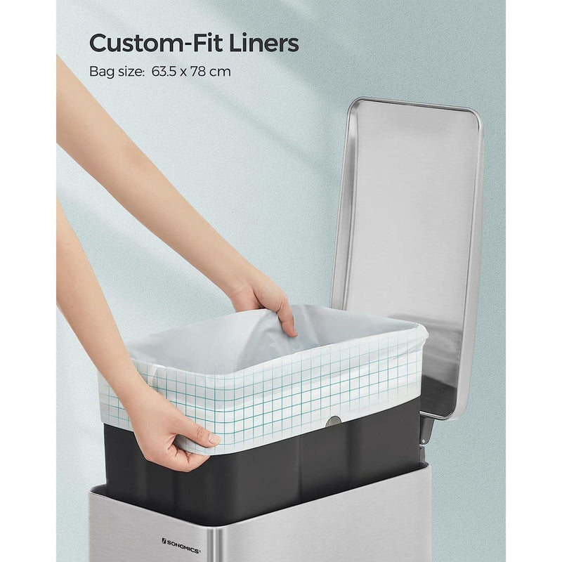 45-55L Kitchen Bin Liners, Pack Of 80 Songmics