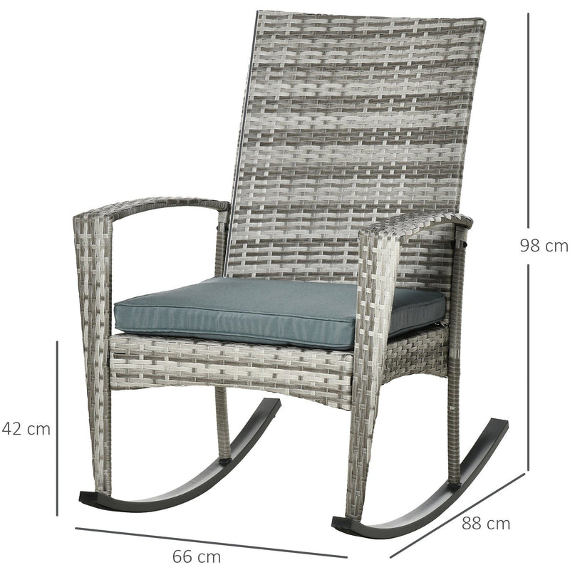 Outdoor Rocking Chair With Cushions