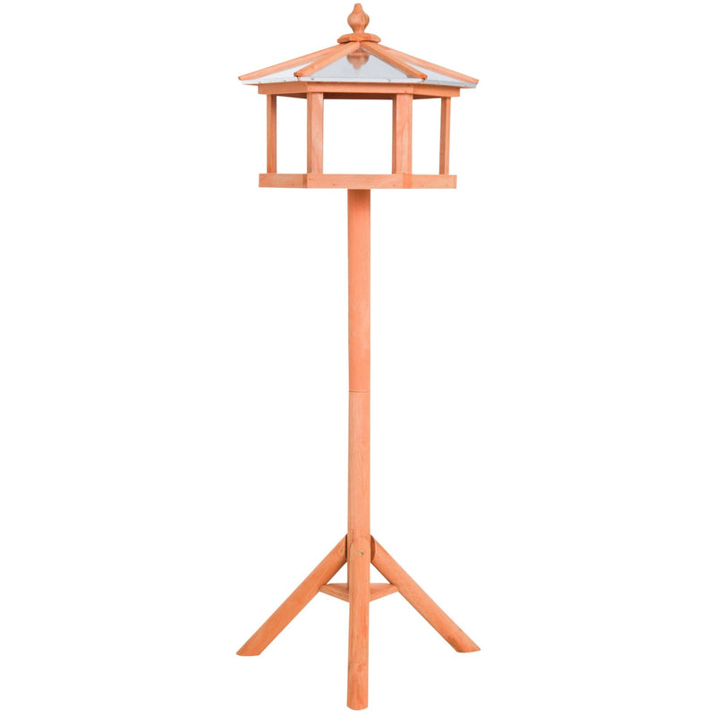 Deluxe Wooden Bird Stand Feeder Table, 113cm High