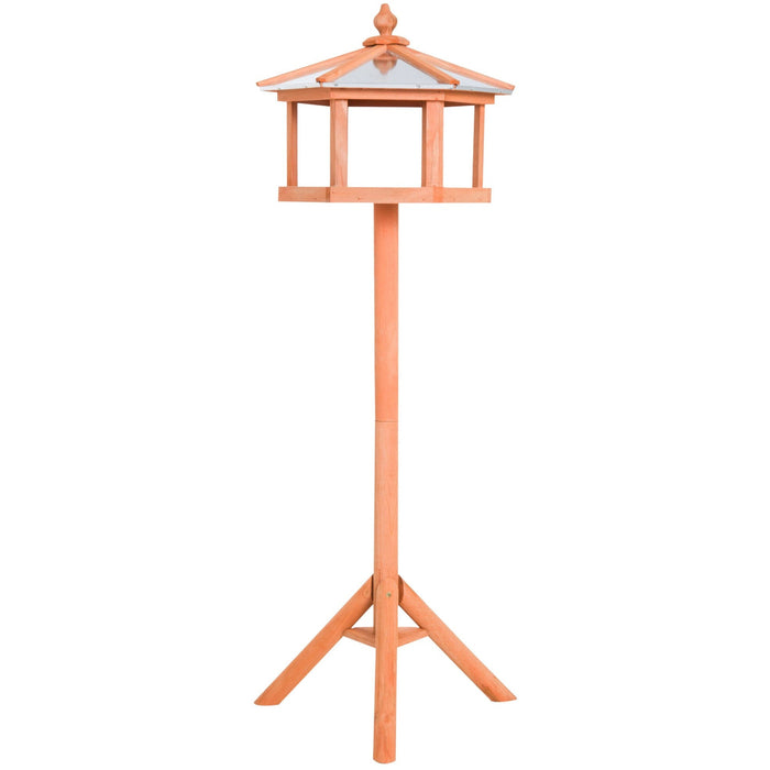 Deluxe Wooden Bird Stand Feeder Table, 113cm High