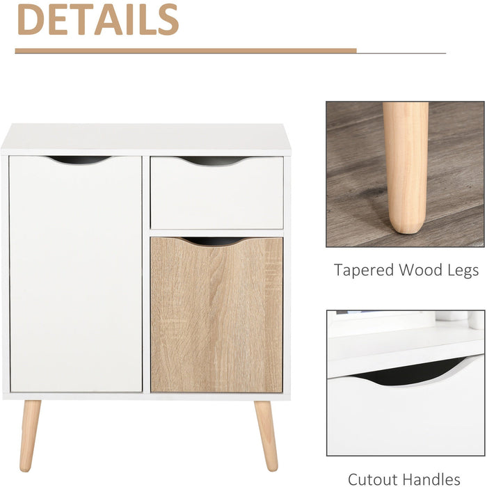 Scandi Inspired Floor Cabinet With Drawer