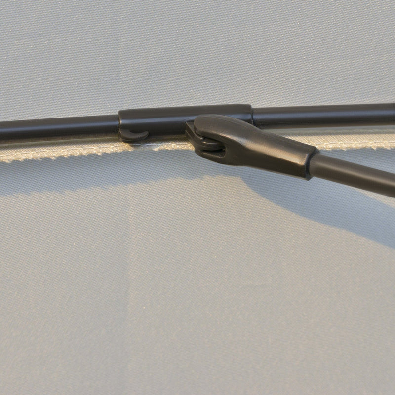 Round Patio Parasol, 2.5m, Tilt Crank, 18 Ribs