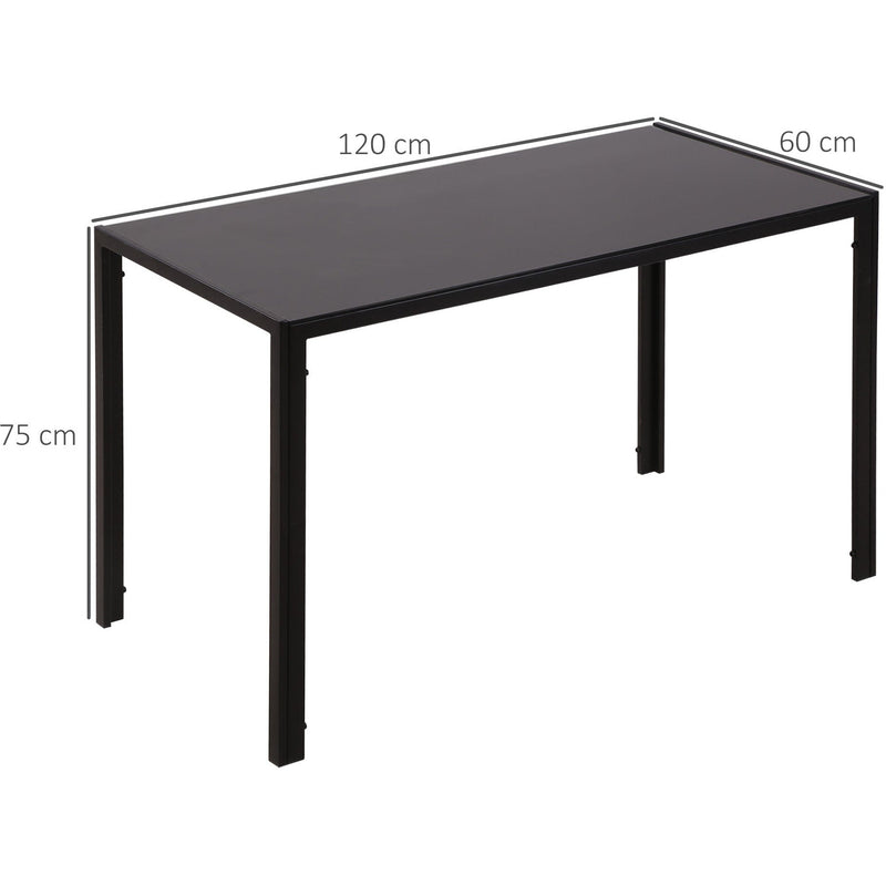 Rectangular Glass Dining Table For 4 People