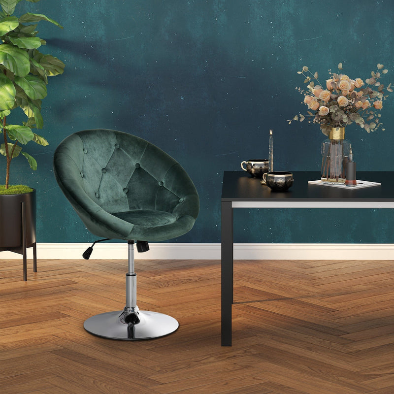 Modern Velvet Swivel Tub Chair