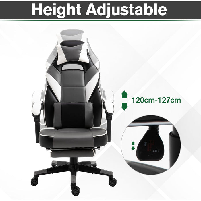 Ergonomic Racing Gaming Chair Grey