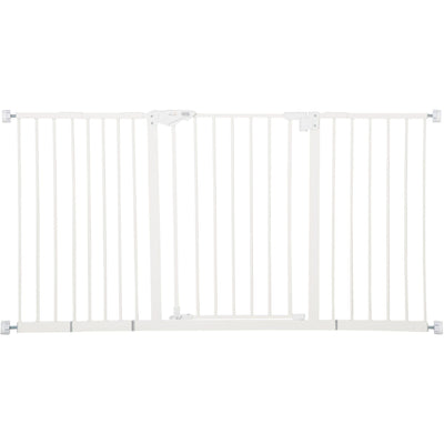 Wide Stair Gate Pressure Fit, 76.2H x 136.3W, White Homcom