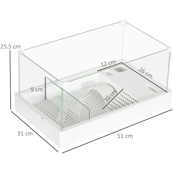 Small Turtle Tank With Glass Sides#