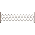 Outsunny Expanding Trellis Fence Freestanding Movable Fence Foldable Garden Screen Panel Aluminum, 300cm x 103.5 cm, Dark Brown Outsunny