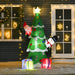 Image of a 7ft Blow Up Christmas Tree For Outdoor Use