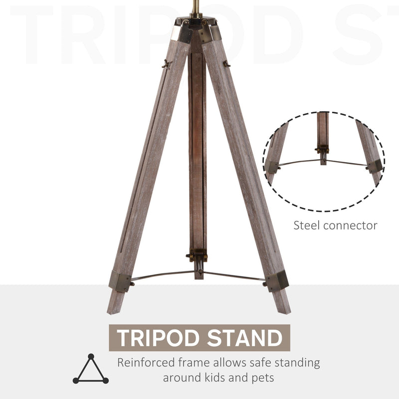 Vintage Tripod Floor Lamp, Photography Spotlight