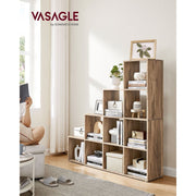 Vasagle 10 Cube Storage Unit Camel Brown