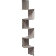 Grey Wall Mounted Corner Shelves by Vasagle -  Perfect for smaller rooms with limited floor space