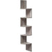 Vasagle Wall-Mounted Wooden Corner Bookshelf