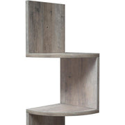 Grey Wall Mounted Corner Shelves by Vasagle -  Perfect for smaller rooms with limited floor space