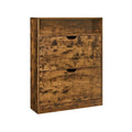 Narrow Hallway Shoe Storage Cabinet Rustic Brown by Vasagle