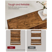 Narrow Hallway Shoe Storage Cabinet Rustic Brown by Vasagle