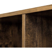 Cube Storage Room Divider by Vasagle - Rustic brown finish, features 10 open cubes for storage.