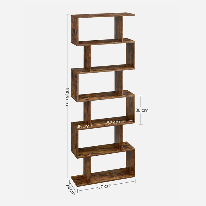 Vasagle Freestanding Decorative Wooden Bookcase