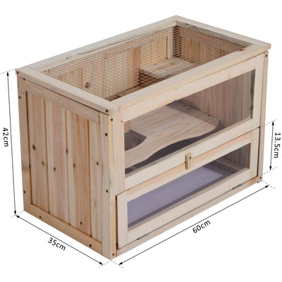 Hamster Cage, Fir Wood Pawhut