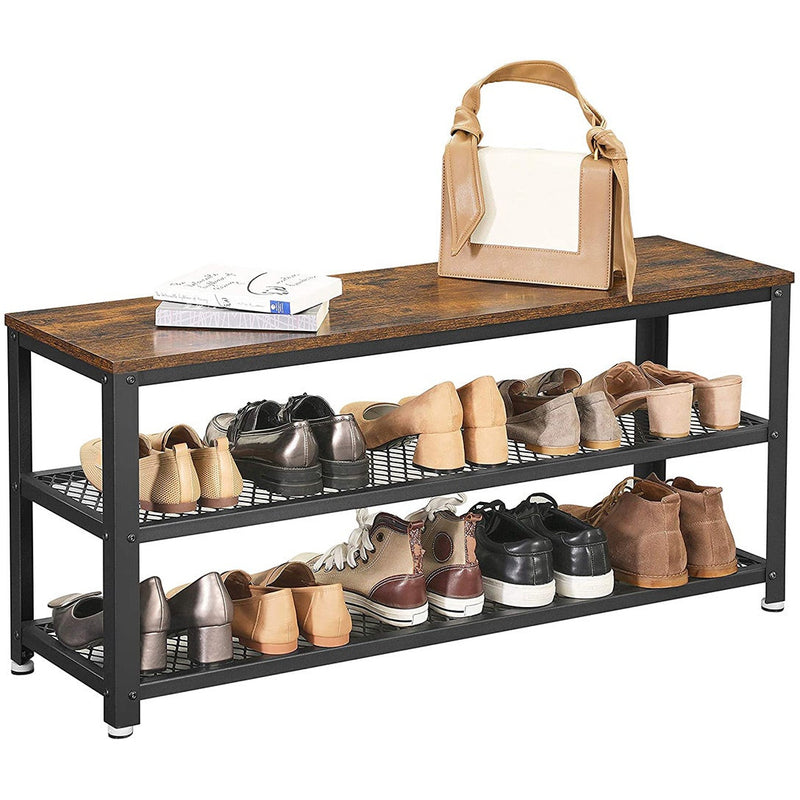 Vasagle Shoe Rack Bench With 2 Shelves For Hallway