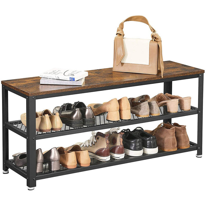 Vasagle Shoe Rack Bench With 2 Shelves