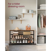 Vasagle Industrial Shoe Shelves, 4 Tier Songmics