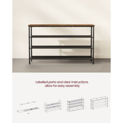 Vasagle Industrial Shoe Shelves, 4 Tier Songmics