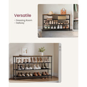 Vasagle Industrial Shoe Shelves, 4 Tier Songmics