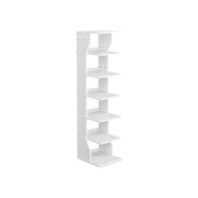 Narrow White Wooden Shoe Rack by Vasagle