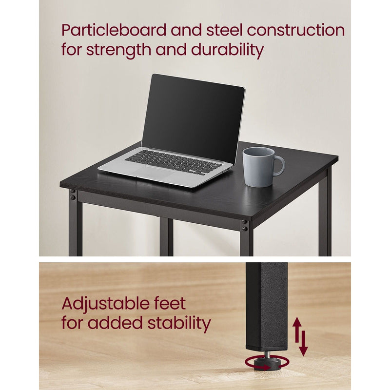 Vasagle Small Breakfast Table Black 60x60x92cm