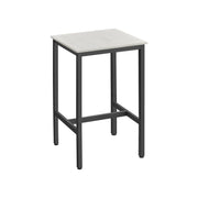 Vasagle Small Breakfast Table Black White 60x60x92cm