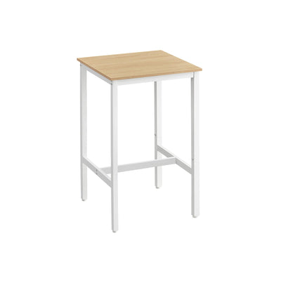 Vasagle Small Breakfast Table Oak White 60x60x92cm VASAGLE