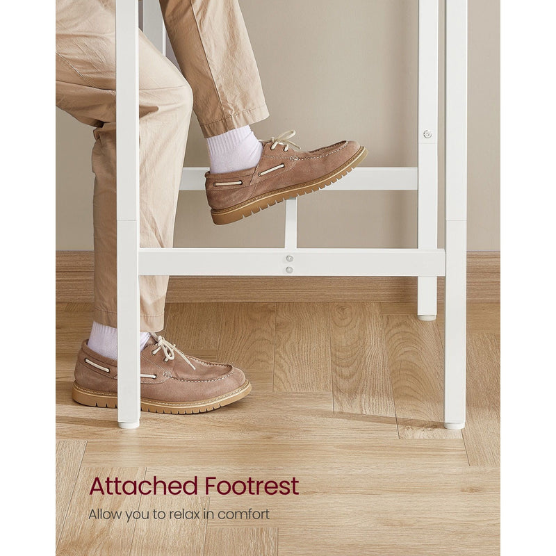 Vasagle Small Breakfast Table Oak White 60x60x92cm