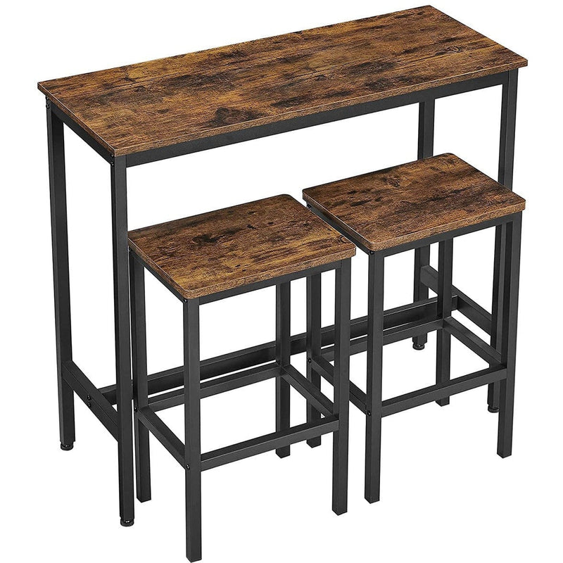 Industrial Bar Table and Stools by Vasagle - Perfect for homes with limited space