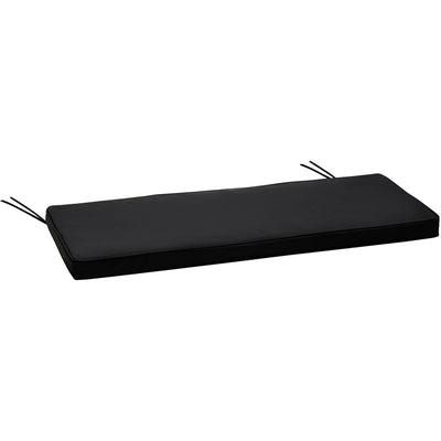 Cushion For 2 Seat Garden Bench, Black Outsunny