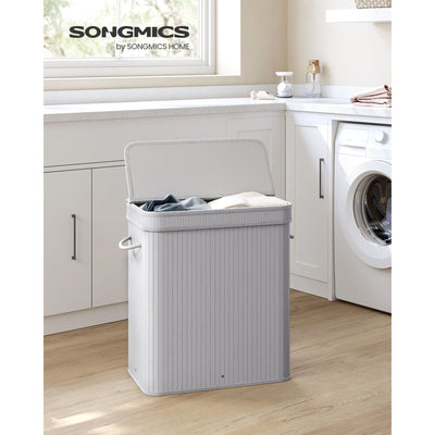 Large Grey Laundry Hamper by Songmics Songmics