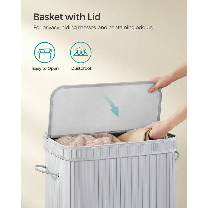 Large Grey Laundry Hamper